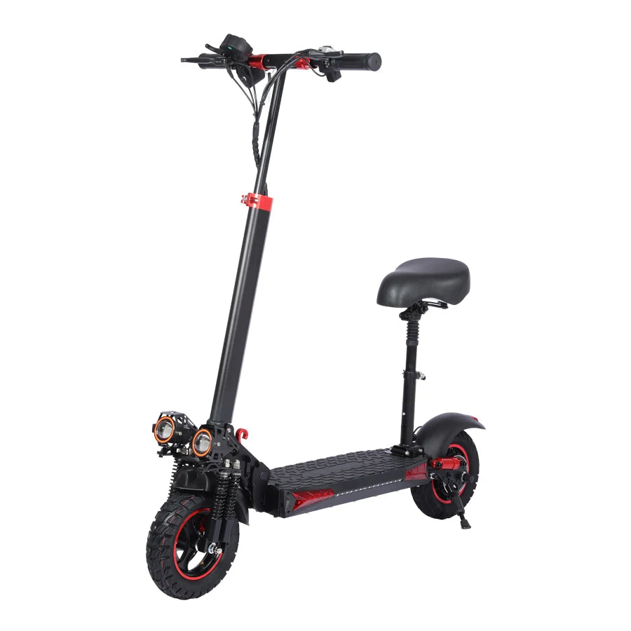 1200W 48V 18AH Portable Folding E-Scooter for Adults Max 55KM/H 11'' Solid Tires 60KM Range Max Load 150kg Stored USA Warehouse