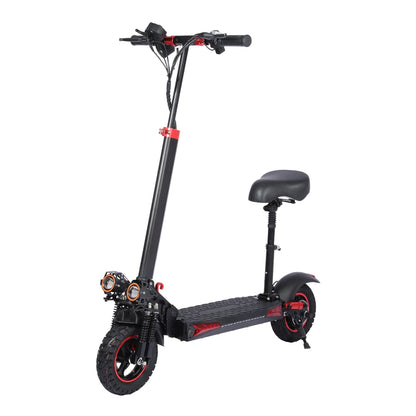 1200W 48V 18AH Portable Folding E-Scooter for Adults Max 55KM/H 11'' Solid Tires 60KM Range Max Load 150kg Stored USA Warehouse