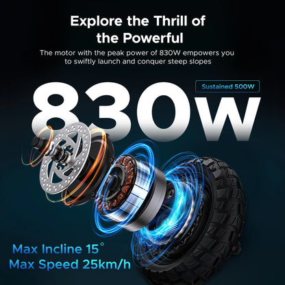 ENGWE Y600 EU Warehouse E-Scooter 250W*2 48V 18Ah Foldable Scooter Finger Hook Thomb Accelaration Electric Scooter