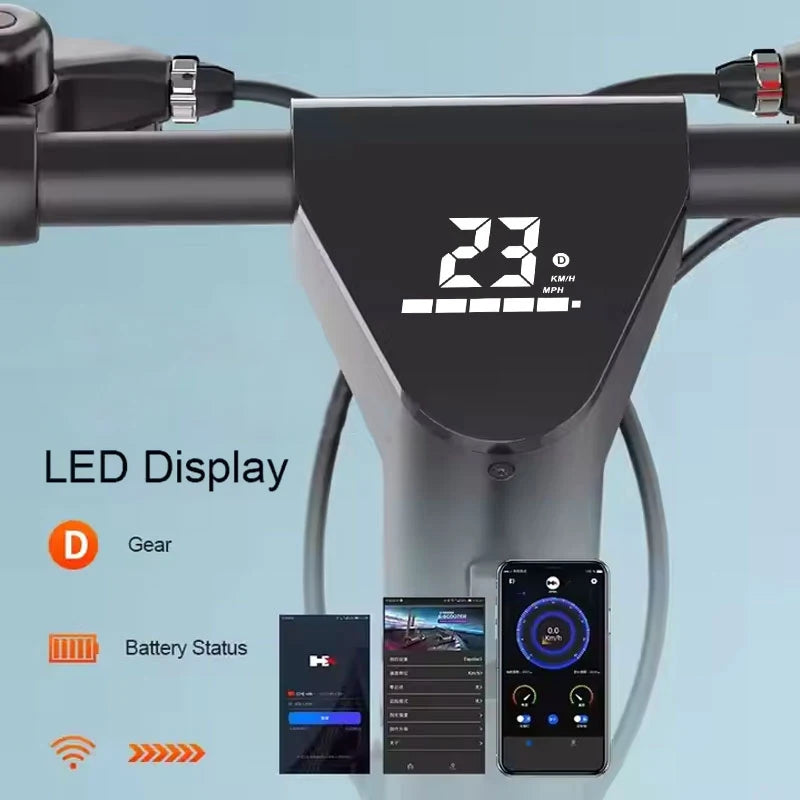 EU US Stock Pro Model Adult Electric Scooter X9 Powerful Folding Kick Skateboards 80km Range Per Off-Road E-scooter