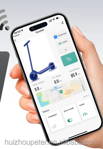 AOVOPRO ES80 Electric Scooter Long Range  Foldable E-Scooter 350W Motor With Tuya App